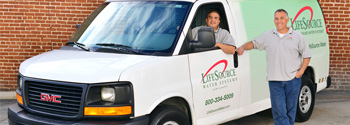 lifesource water workers with their van